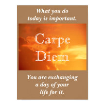 Carpe Diem - Grijp de dag - kunstprint