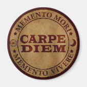 Carpe diem Grijp de dag Memento mori Magneet (Voorkant)