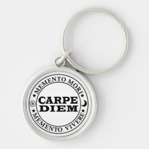 Carpe diem Grijp de dag Menro mori Sleutelhanger