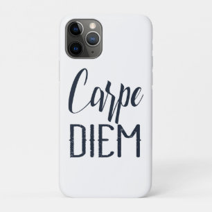 Carpe Diem Grijp De Dag Zwarte Lettertype Case-Mate iPhone Case