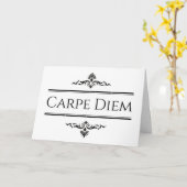 Carpe Diem grijp het dag gevouwen Wenskaart Kaart (Gele Bloem)