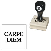 Carpe Diem grote rubberen stempel met handvat (Gestempeld)