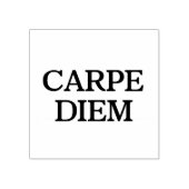 Carpe Diem grote rubberen stempel met handvat (Afrduk)