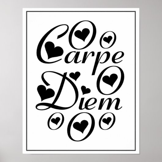 Carpe Diem Home/Kantoor Decor Poster (Voorkant)