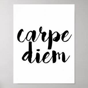Carpe Diem Inspirerend Quote Poster