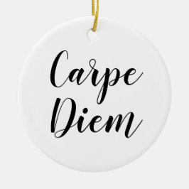 Carpe Diem | Inspirerend SLogan Quote Ornament