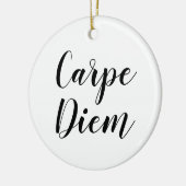 Carpe Diem | Inspirerend SLogan Quote Ornament (Links)