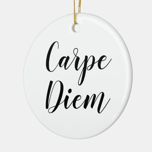 Carpe Diem | Inspirerend SLogan Quote Ornament (Links)