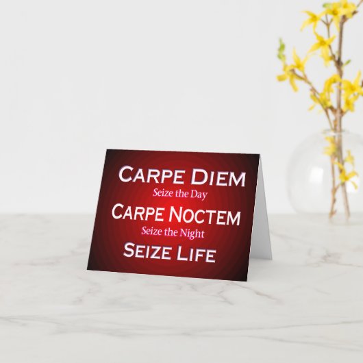 Carpe Diem Kaart (Gele Bloem)