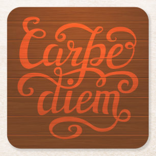 Carpe Diem' Kartonnen Onderzetters