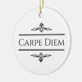 Carpe Diem Keramisch Ornament (Links)