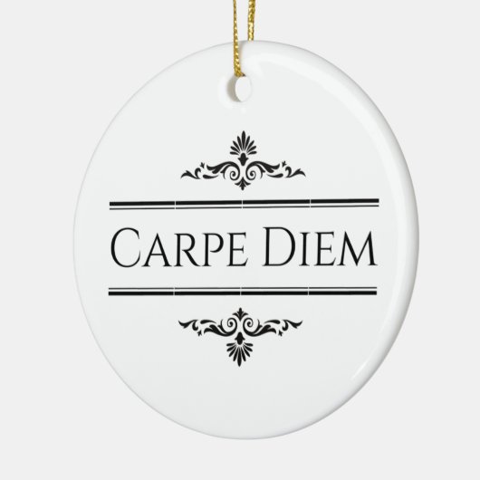 Carpe Diem Keramisch Ornament (Links)