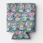 CARPE DIEM kleurrijke groene suiker Koelbox schede Blikjeskoeler (Voorkant)