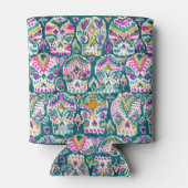 CARPE DIEM kleurrijke groene suiker Koelbox schede Blikjeskoeler (Achterkant)