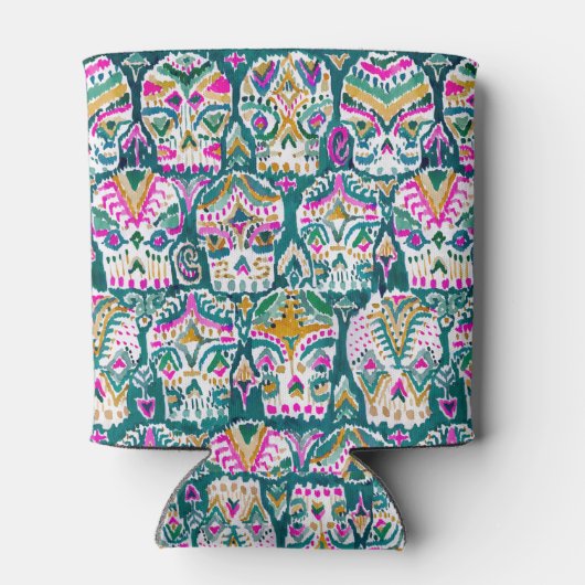 CARPE DIEM kleurrijke groene suiker Koelbox schede Blikjeskoeler (Achterkant)