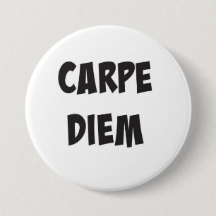 Carpe Diem-knop Ronde Button 7,6 Cm