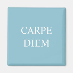 Carpe Diem Latijnse Citaat Magnet - Turquoise