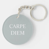 Carpe Diem Latijnse Citaat Zeer belangrijke Ring - Sleutelhanger (Achterkant)