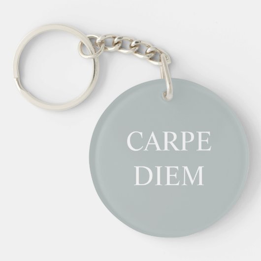 Carpe Diem Latijnse Citaat Zeer belangrijke Ring - Sleutelhanger (Voorkant)