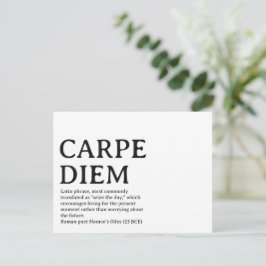 Carpe Diem Latijnse quote Briefkaart