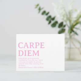 Carpe Diem Latijnse quote Briefkaart