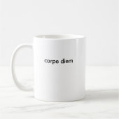 Carpe Diem Latijnse quote Koffiemok (Links)