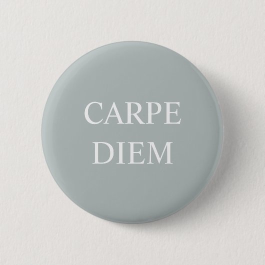 Carpe Diem Latin Quote Badge Ronde Button 5,7 Cm (Voorkant)