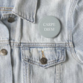 Carpe Diem Latin Quote Badge Ronde Button 5,7 Cm (In situ)