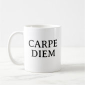 Carpe Diem latin quote Koffiemok (Links)