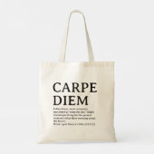 Carpe Diem latin quote Tote Bag (Achterkant)