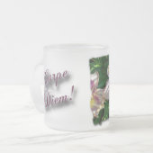 Carpe Diem! Matglas Koffiemok (Voorkant links)