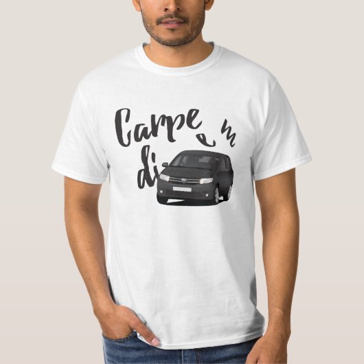 Carpe Diem met Dacia Sandero - 5 kleurenopties T-shirt (Voorkant)