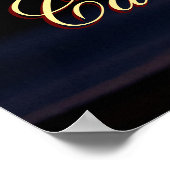 Carpe Diem met glanzend kaarslicht Poster (Hoek)