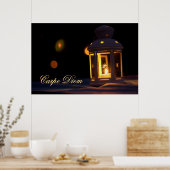 Carpe Diem met glanzend kaarslicht Poster (Keuken)