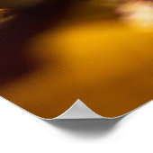 Carpe Diem met kleurrijk blad Poster (Hoek)