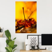Carpe Diem met kleurrijk blad Poster (Thuiskantoor)