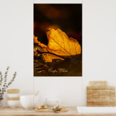  Carpe Diem met kleurrijke bladPoste Poster (Keuken)