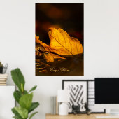  Carpe Diem met kleurrijke bladPoste Poster (Thuiskantoor)