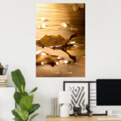 Carpe Diem met kleurrijke bladPoste Poster (Thuiskantoor)