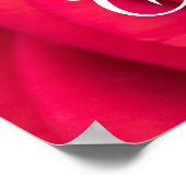 Carpe Diem met rood rozenPoster Poster (Hoek)