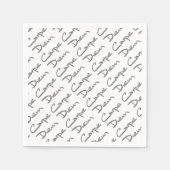 CARPE DIEM Moderne Cool Text Servet (Voorkant)
