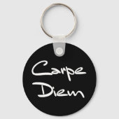 CARPE DIEM Moderne Cool Text Sleutelhanger (Voorkant)
