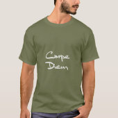 CARPE DIEM Moderne Cool Text T-shirt (Voorkant)
