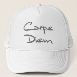 CARPE DIEM Moderne Cool Text Trucker Pet