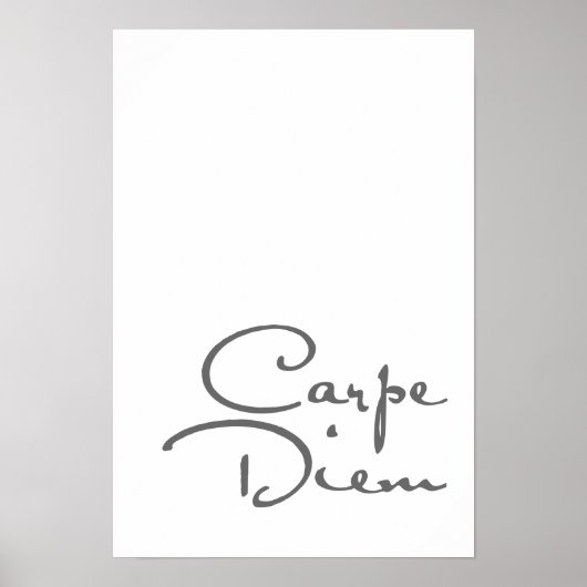 Carpe diem motivationa poster (Voorkant)