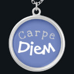 Carpe Diem - Neem de dag in beslag! Omlaag Zilver Vergulden Ketting<br><div class="desc">Carpe Diem - Neem de dag in beslag! Pas aan, kalm neer, maak, houd het Breuken van de Verwerende Speciaal Gift van het Ketting van het Charm voor iemand de Speciale Verandering van de Doopvont of de Tekst, of houd van het aangezien het is! Kies uw favoriete kleur, stijl, grootte...</div>