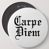 Carpe Diem - neem de dag in beslag Ronde Button 6,0 Cm (Voorkant /achterkant)