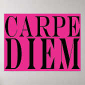 Carpe Diem neemt de Dag Latijnse Geluk van het Cit Poster (Voorkant)