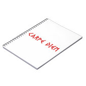 Carpe Diem Notitieboek (Linkerzijde)