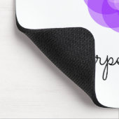 Carpe Diem paars flower Muismat (Hoek)